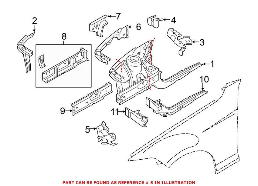 BMW Air Cleaner Bracket - Passenger Right 13718618896